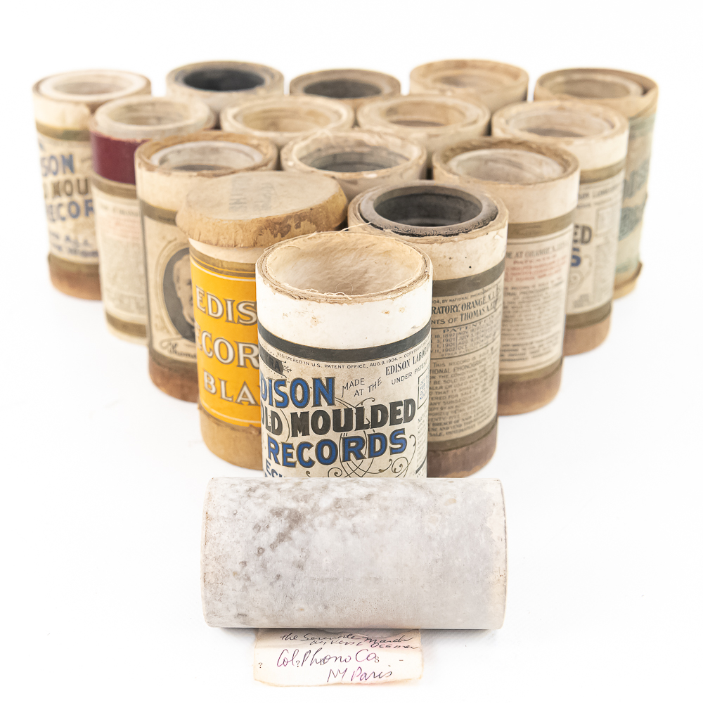 Lot of 15 Vintage Phonograph Cylinders
