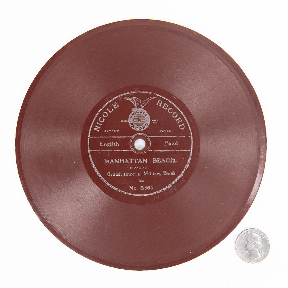 Rare 1900s Nicole Record 7-Inch Disc