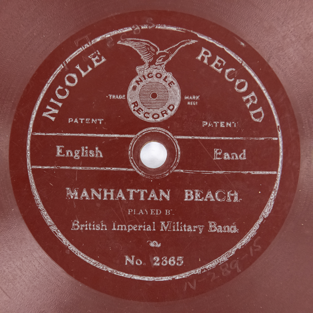 Rare 1900s Nicole Record 7-Inch Disc