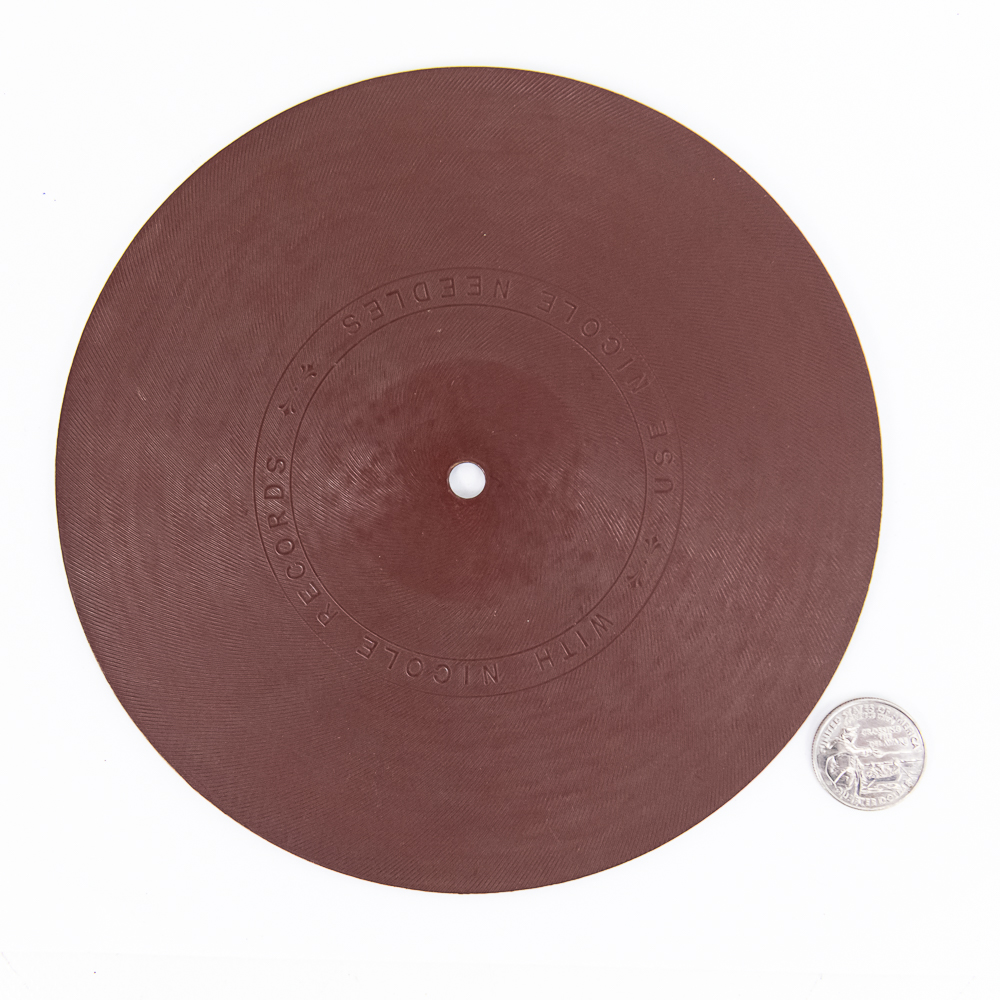 Rare 1900s Nicole Record 7-Inch Disc