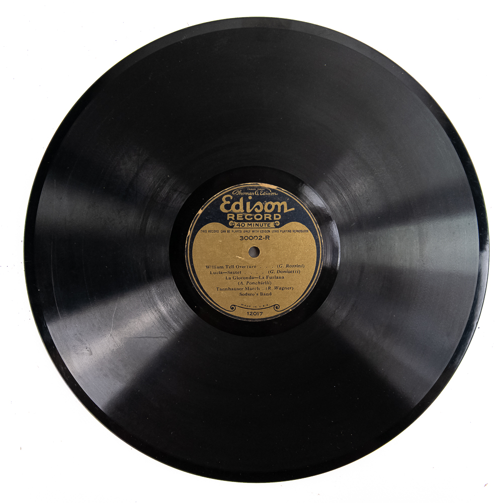 Edison 40 Minute LP Disc Record
