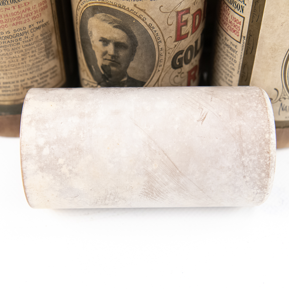 15 Brown Wax Cylinder Records