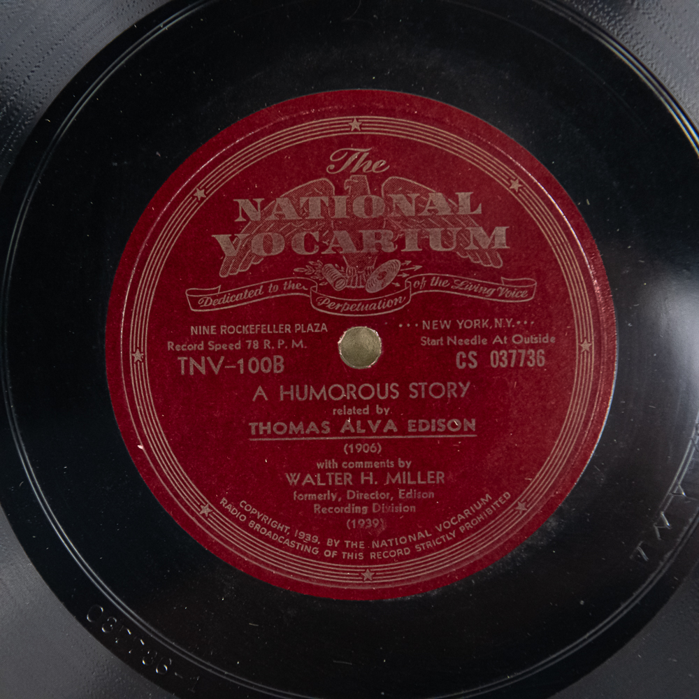 National Vocarium Thomas Edison Record