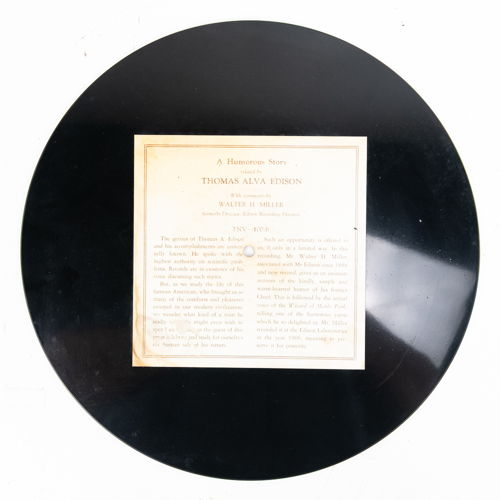 National Vocarium Thomas Edison Record