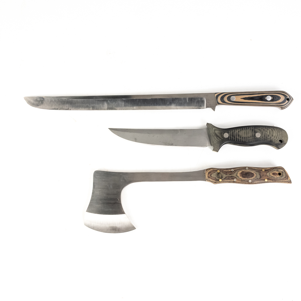 3 Custom Handmade Knives
