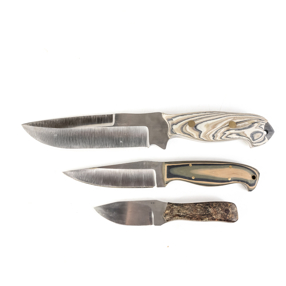 3 Custom Handmade Knives