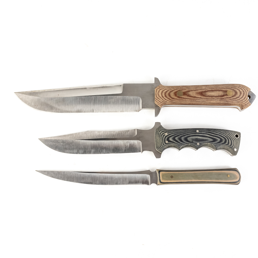 3 Custom Handmade Knives