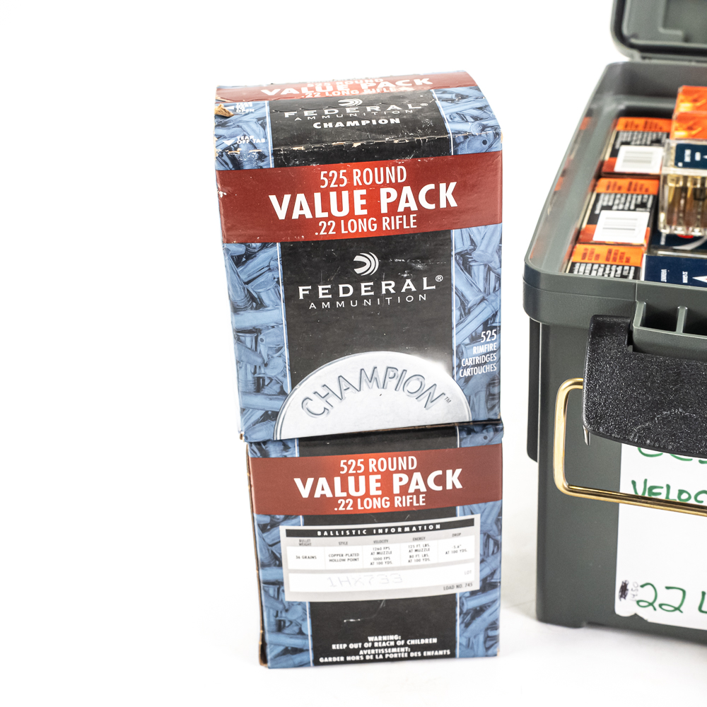 2500rds of Mixed .22 Long Rifle Ammunition