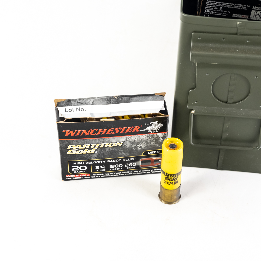 95rds of 20 Gauge Shotgun Sabot Slug Ammunition