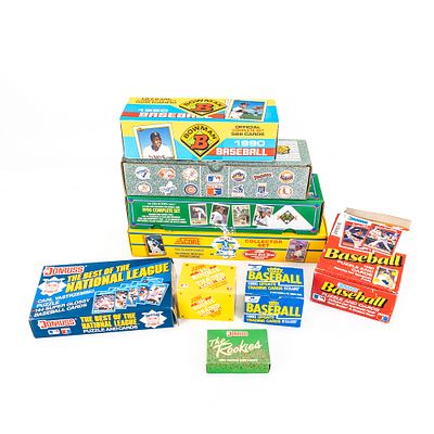 1990 MLB Donruss Upper Deck Bowman Score +. Collection featuring 1990 Upper Deck, 1990 Donruss 