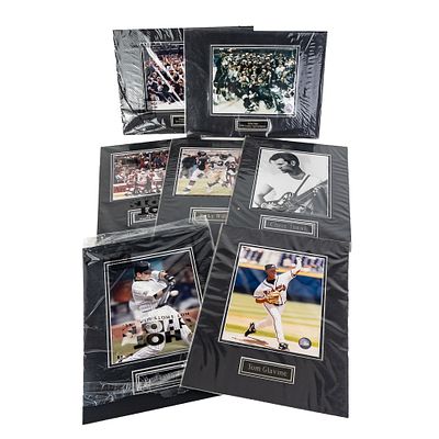 (7)Assorted Licensed Matted Photographic Prints. (7) Assorted officially licensed matted 