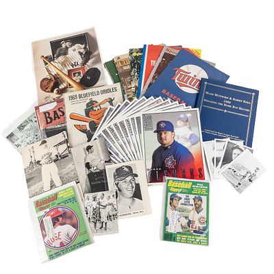 Vintage MLB Baseball Photo Publication Collection. Collection of assorted vintage sports photos 
