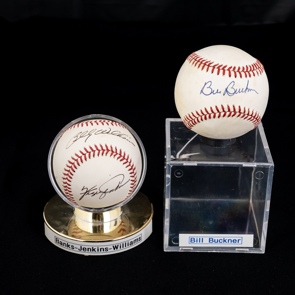Banks Jenkins Williams & Buckner Signed Baseballs