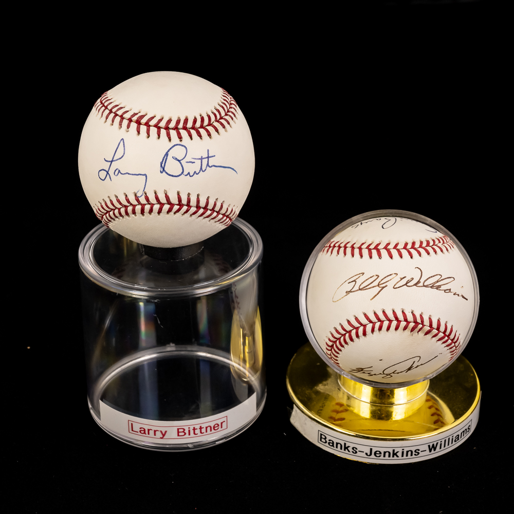 Banks Jenkins Williams & Bittner Signed Baseballs