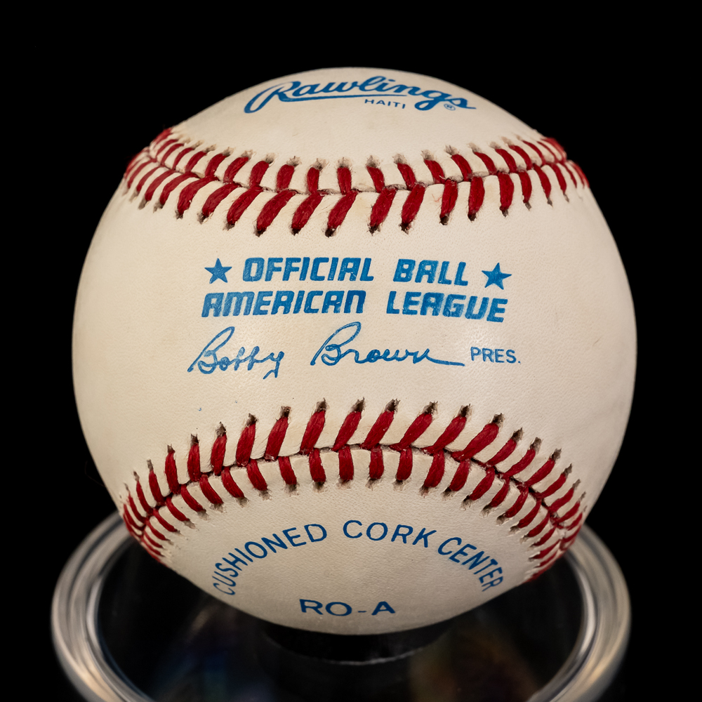 Jim Catfish Hunter & Sparky Lyle Signed Baseball