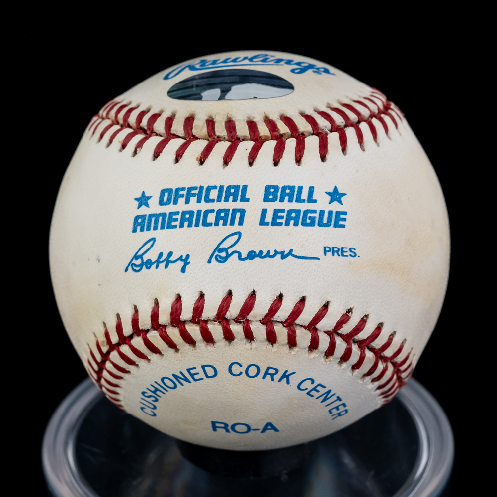 Jim Catfish Hunter & Sparky Lyle Signed Baseball