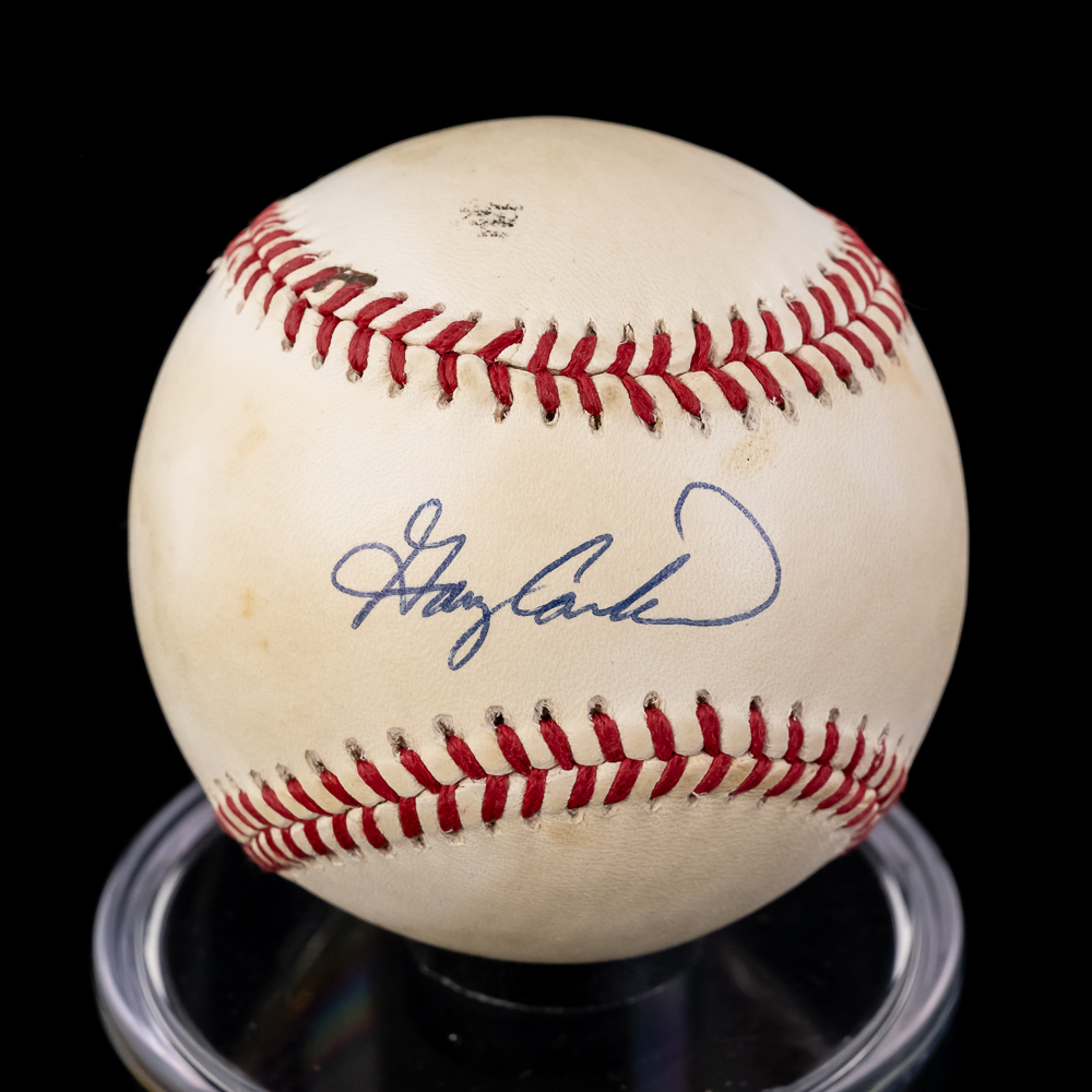 Lenny Dykstra & Gary Carter Autographed Baseballs