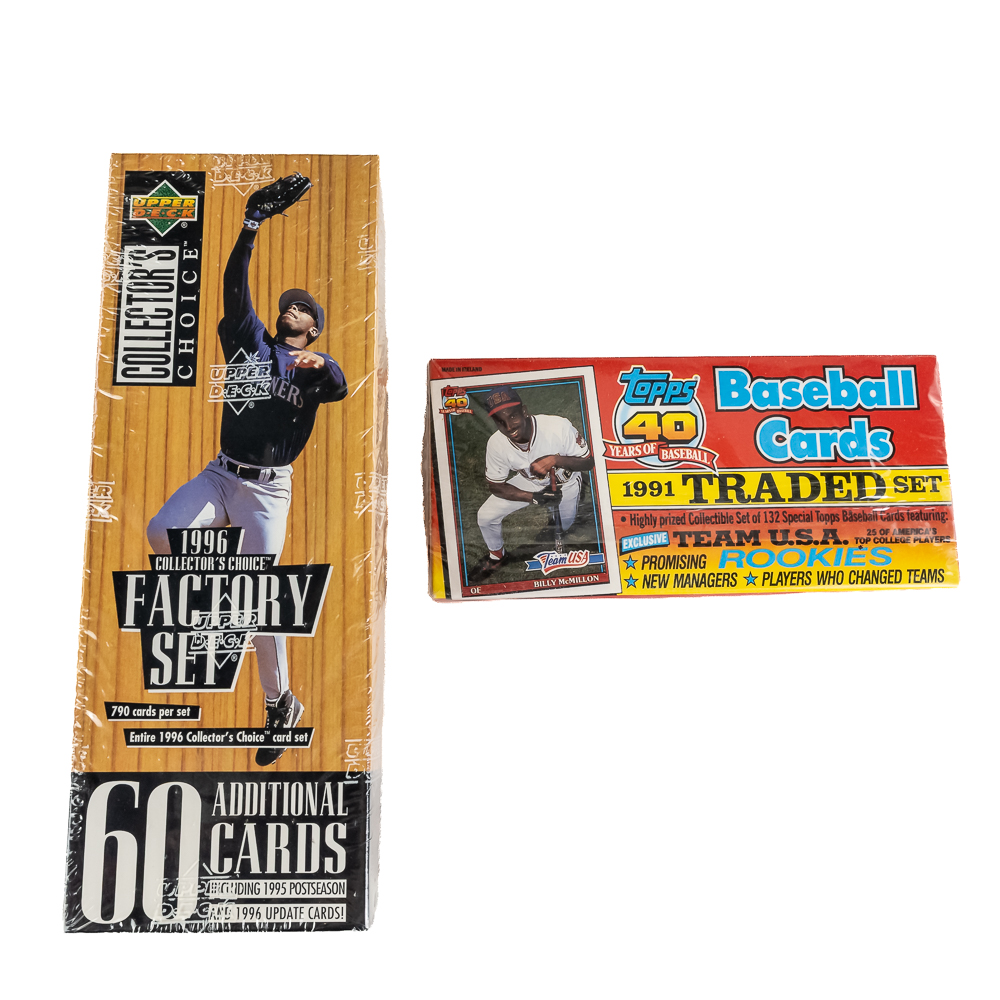 1990-1996 MLB Baseball Card Sealed Set Assortment
