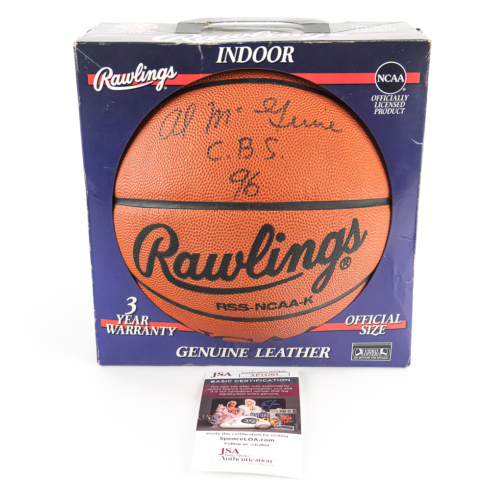 AL McGuire C.B.S. 96 Autographed Basketball w JSA