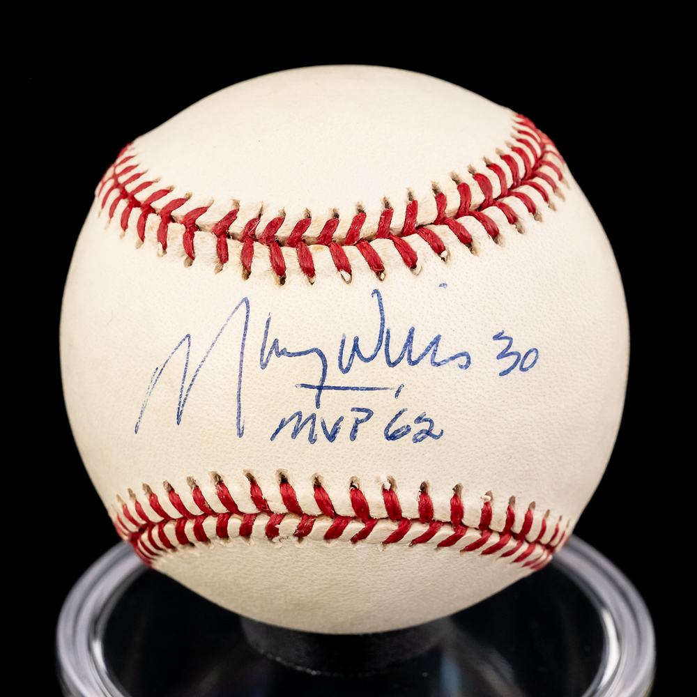 Maury Wills & Gene Hermanski Signed ONL Baseballs