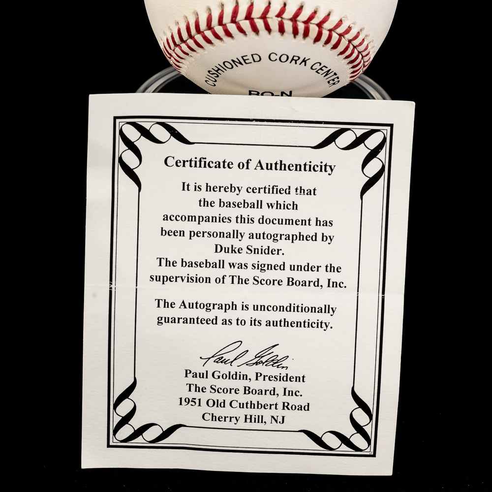 Duke Snider & Don Sutton Autographed MLB Baseballs