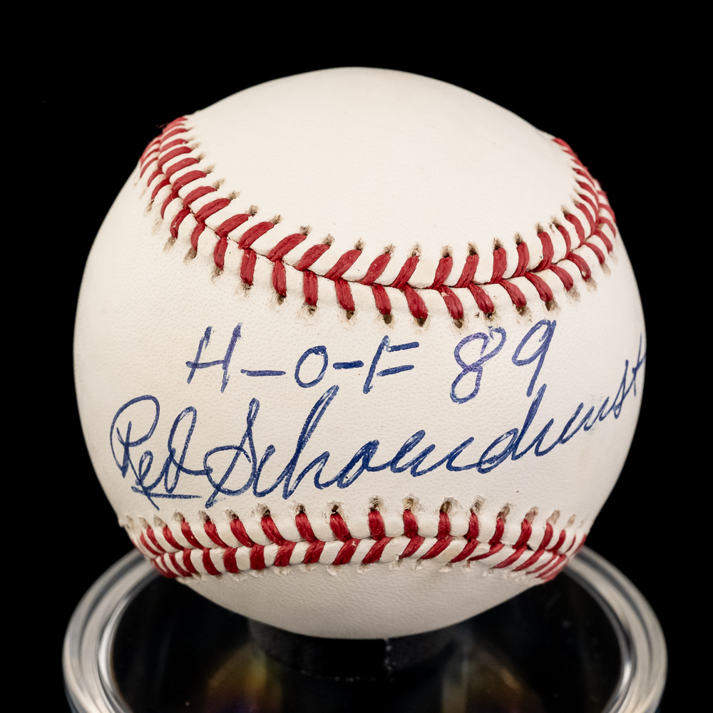 Enos Slaughter & Red Schoendienst Signed Baseballs