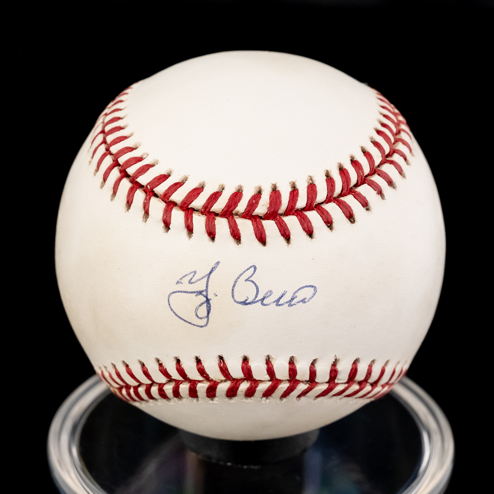 NYY Yogi Berra COA & Hector Lopez Signed Baseballs