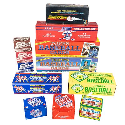 '88 Score '88 Topps 89 Bowman MLB Baseball Cards +. Collection including 1986 Sportflics, 1988 