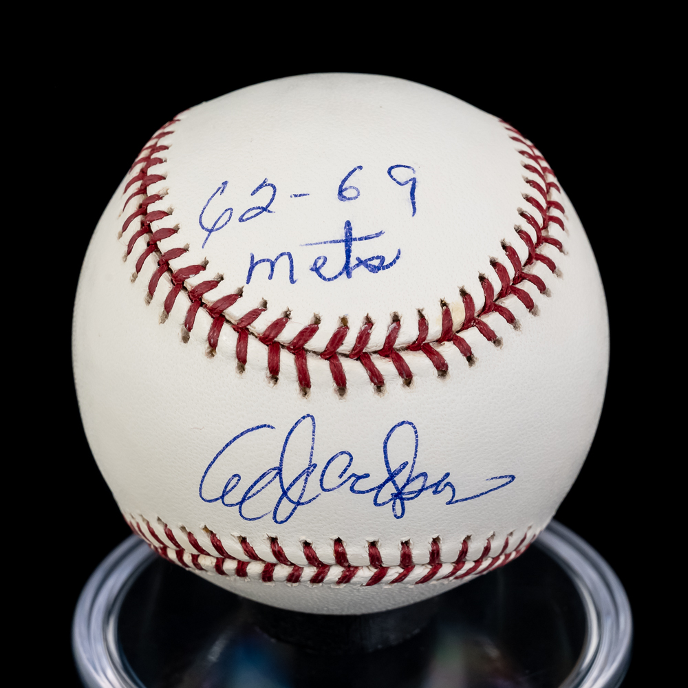 NYM Al Jackson Cleon Jones Kingman Signed Baseball