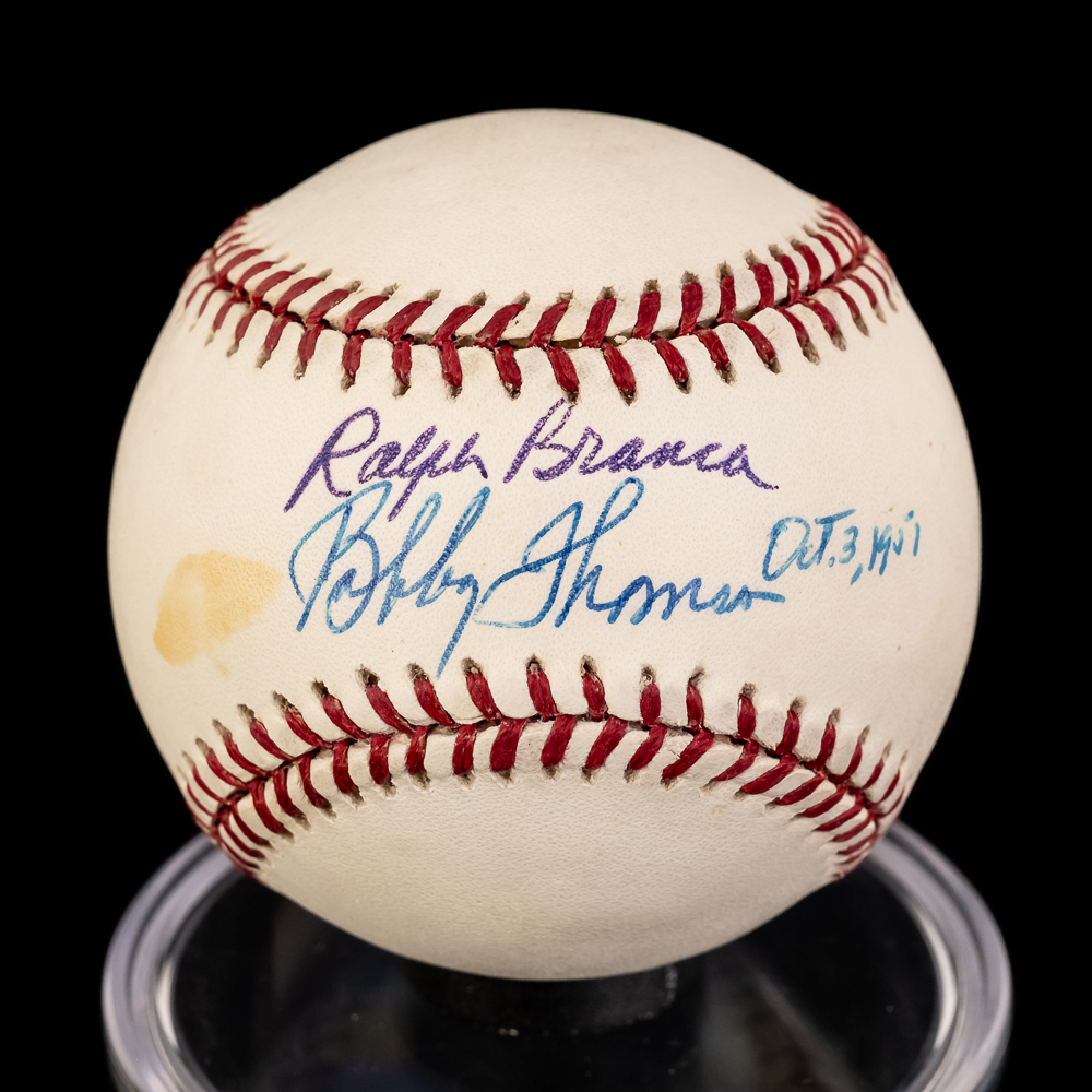 Branca Thomson & T Agee Al Jackson AUTO Baseballs
