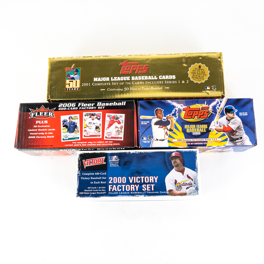 '00 Victory 00 Topps '01 Topps & 06 Fleer MLB Sets