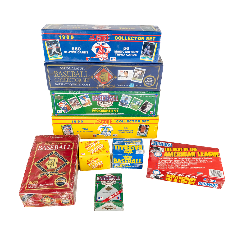 '89 '90 Score '90 Upper Deck '92 Donruss MLB Cards