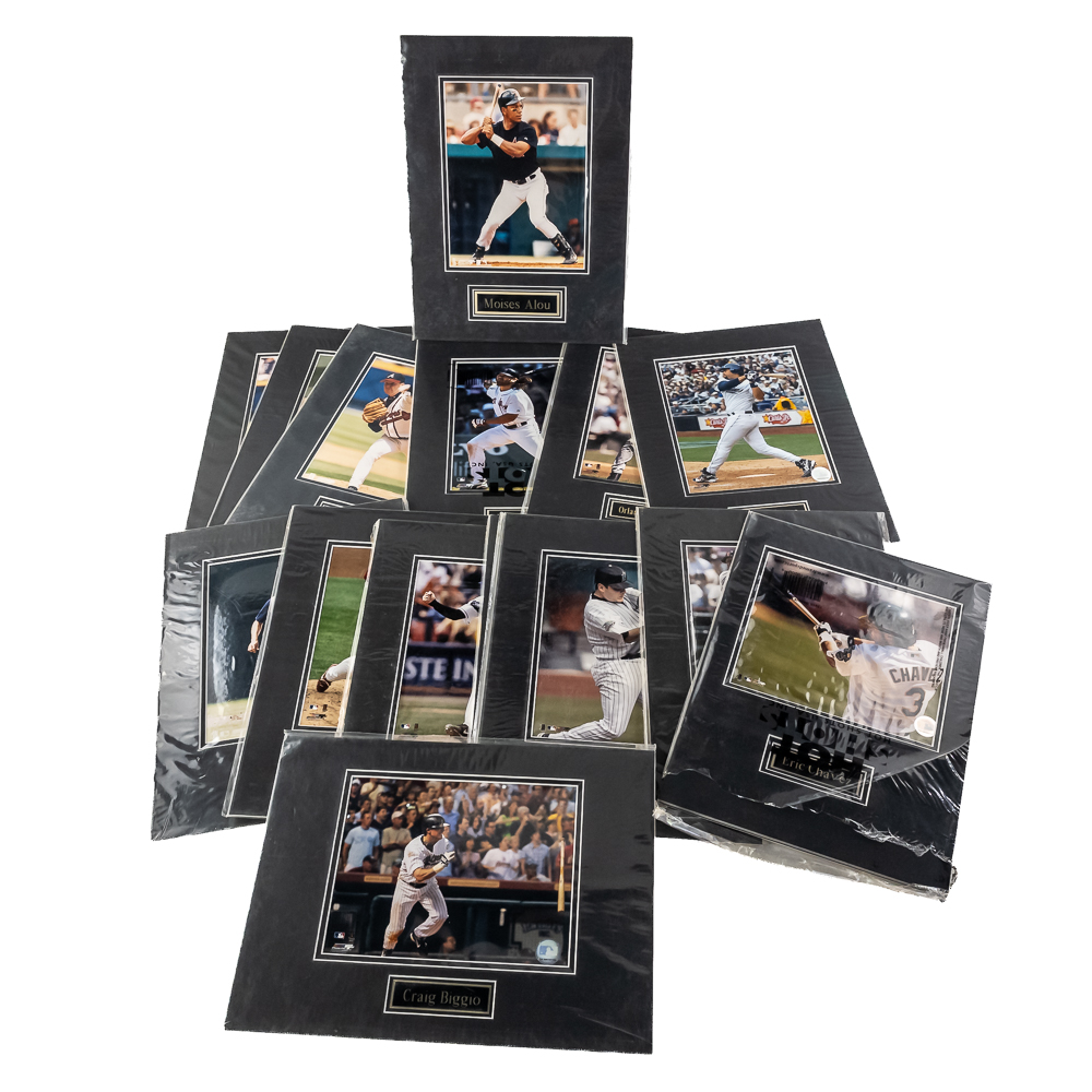 15 Assorted MLB Licensed Matted Photographic Print
