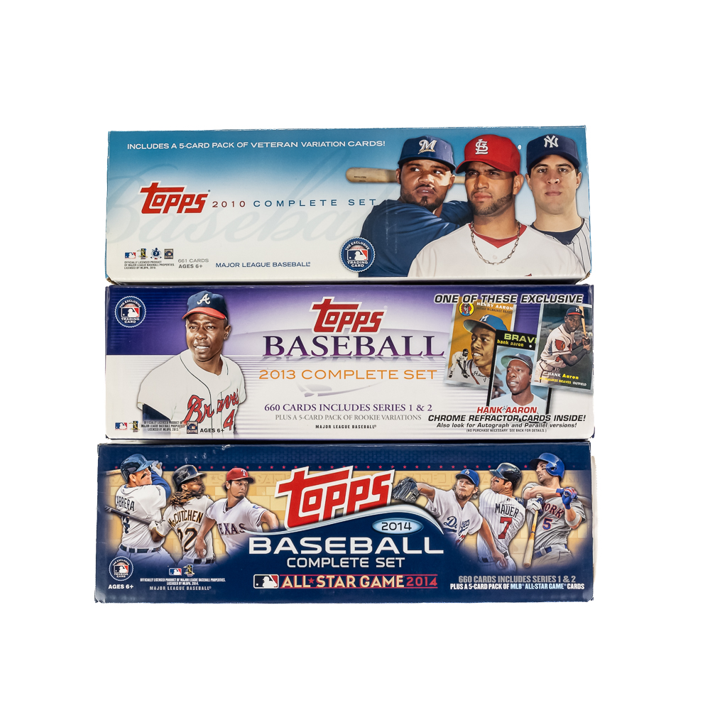 2010 2013 & 2014 Topps MLB Card Complete Sets