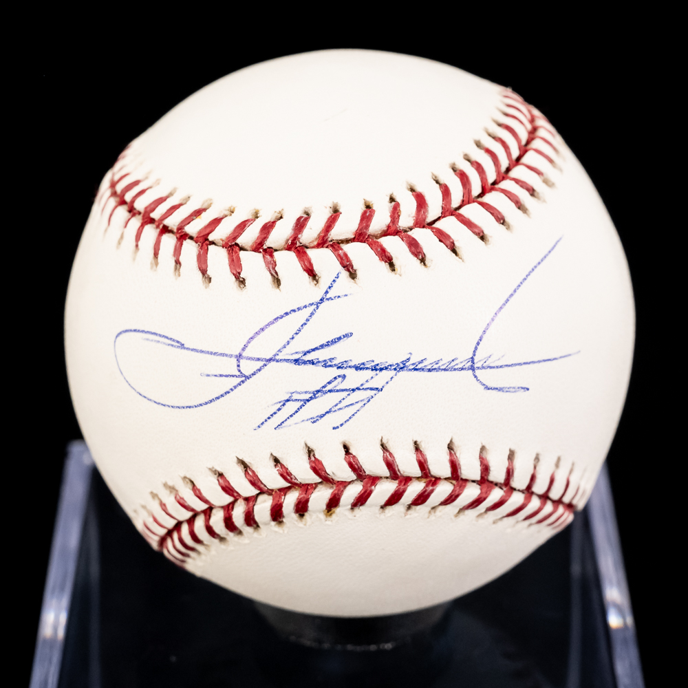 Sandberg Sutcliffe & Sosa Autographed MLB Baseball