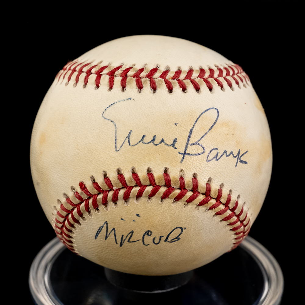 Ernie Banks & Billy Williams Autographed Baseballs