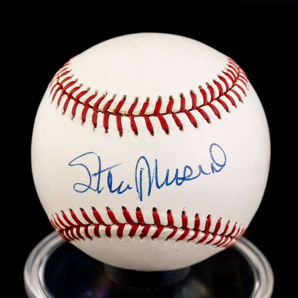 J. Mize & Stan Musial Autographed MLB Baseballs