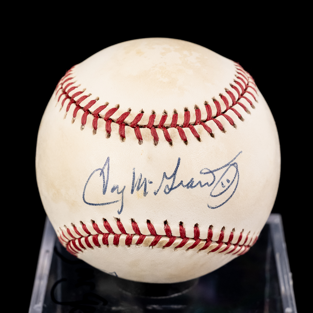 Jim Catfish Hunter & Tug McGraw Autographed Balls