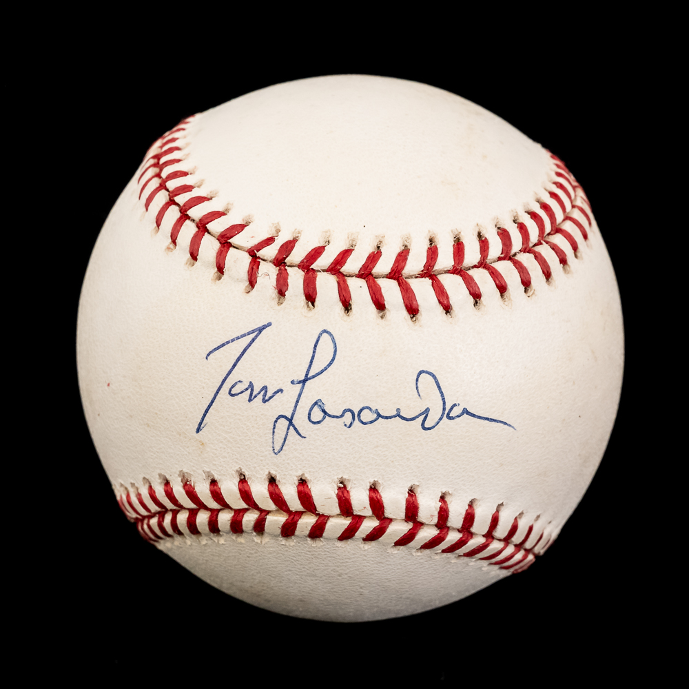 T Lasorda L Boudreau B Bell B Valentine AUTO Balls
