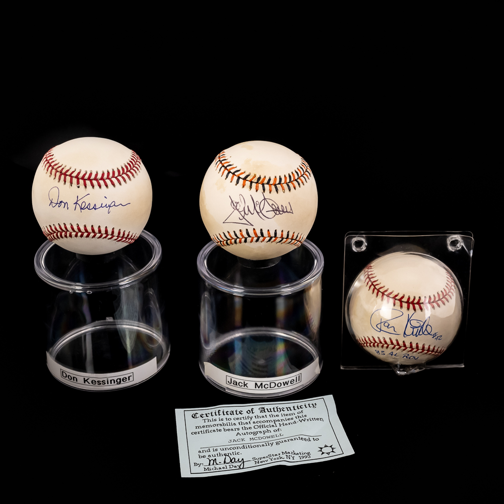 CWS Jack McDowell R. Kittle & Kessinger AUTO Balls