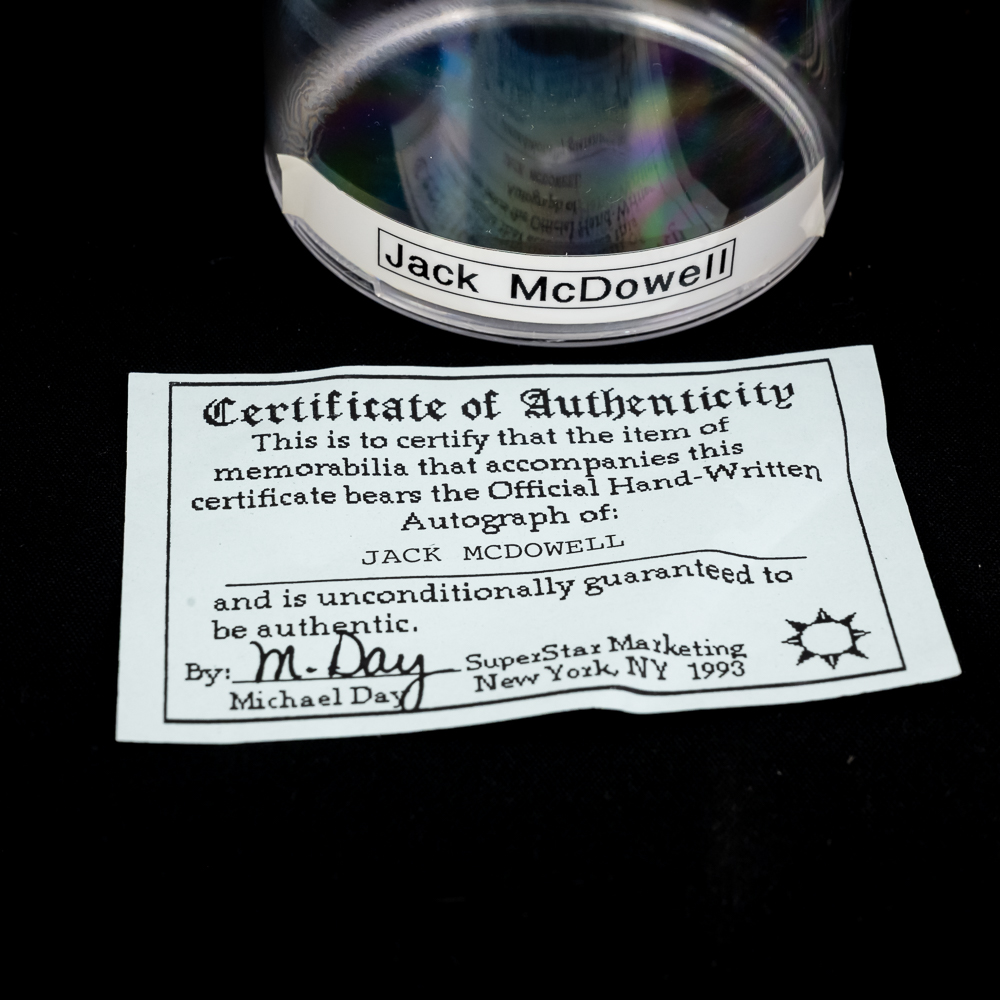CWS Jack McDowell R. Kittle & Kessinger AUTO Balls