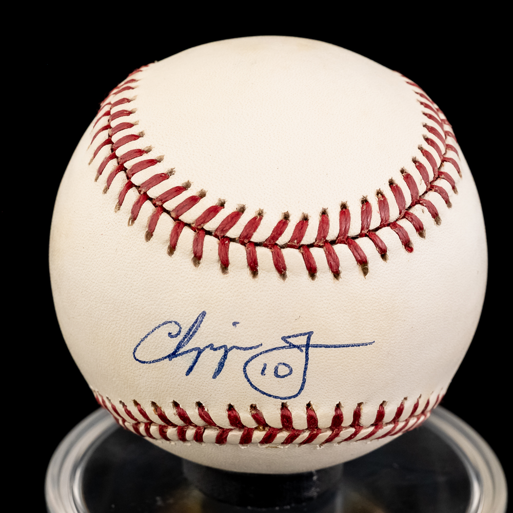 ATL Chipper Jones & Mike Bielecki Signed Baseballs