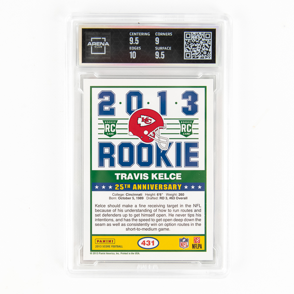 2013 Travis Kelce Score #431 Rookie Card Arena 9.5