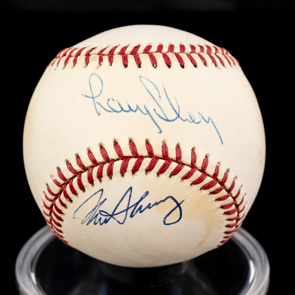 Larry & Norm Sherry Autographed ONL Baseball