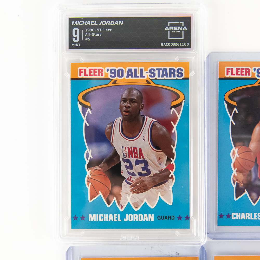 '89-1990 & 90-1991 NBA Fleer Complete Sticker Sets