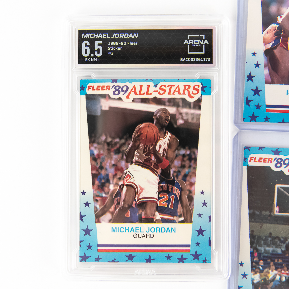 '89-1990 & 90-1991 NBA Fleer Complete Sticker Sets