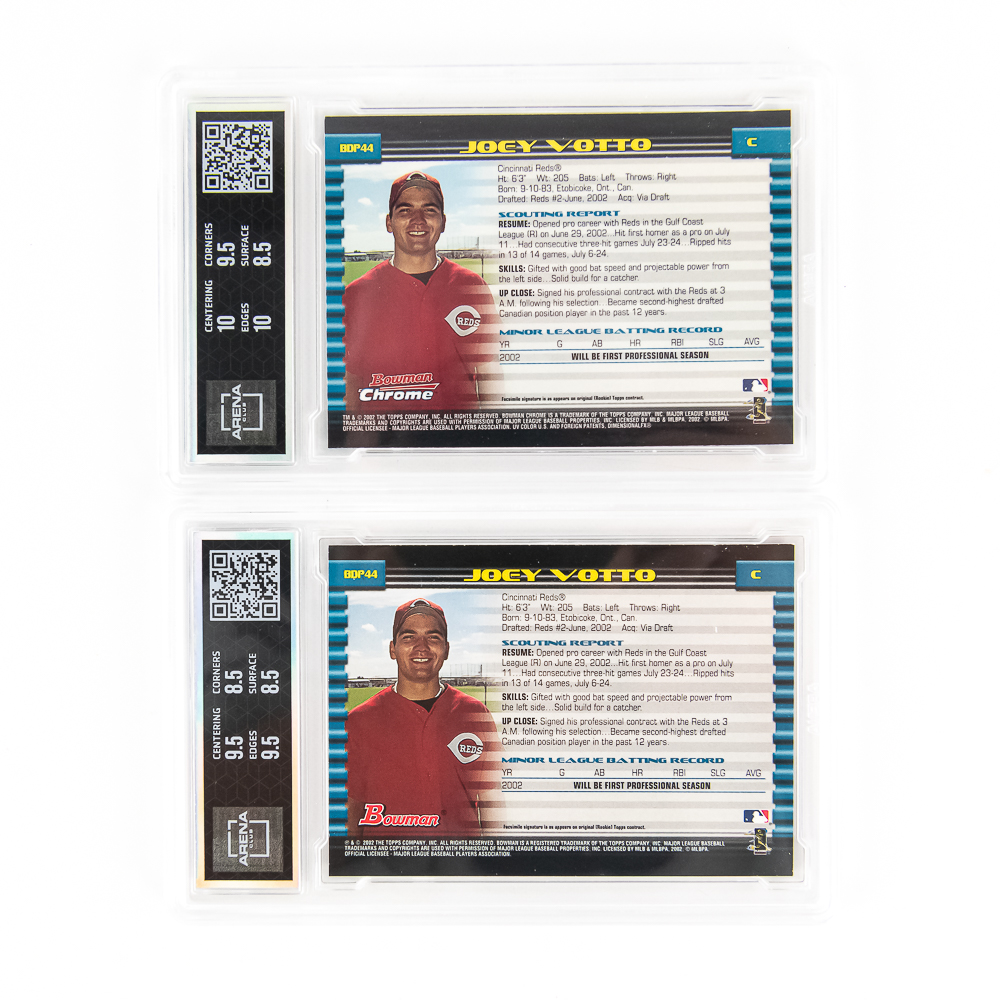 2002 Bowman Chrome & Bowman Joey Votto RC Arena 9