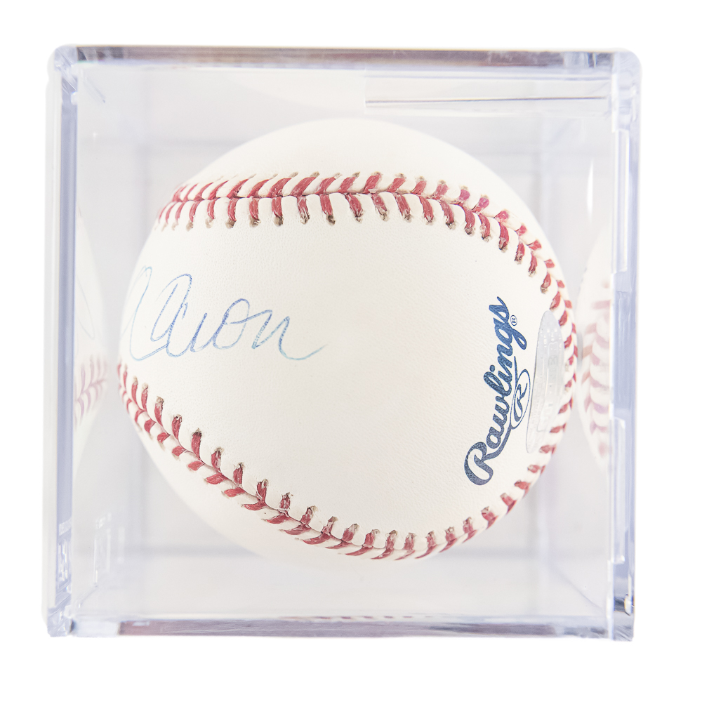 Hank Aaron Autographed MLB Baseball w JSA LOA +