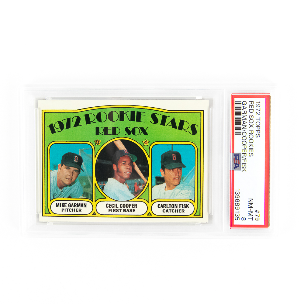 1972 Topps #79 Carlton Fisk Rookie Card RC PSA 8
