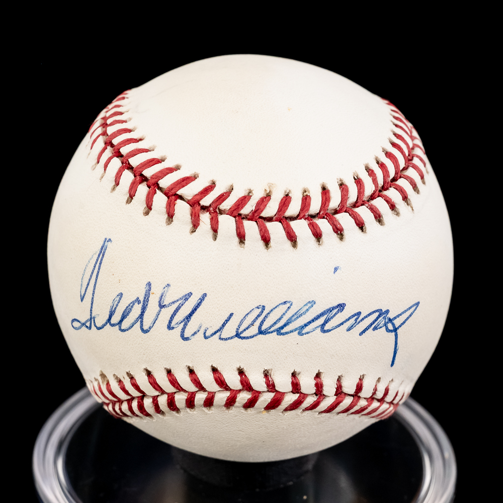Ted Williams Autographed OAL Baseball w COA